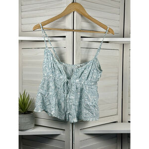 American Eagle Women Blue Baby Top Size Medium